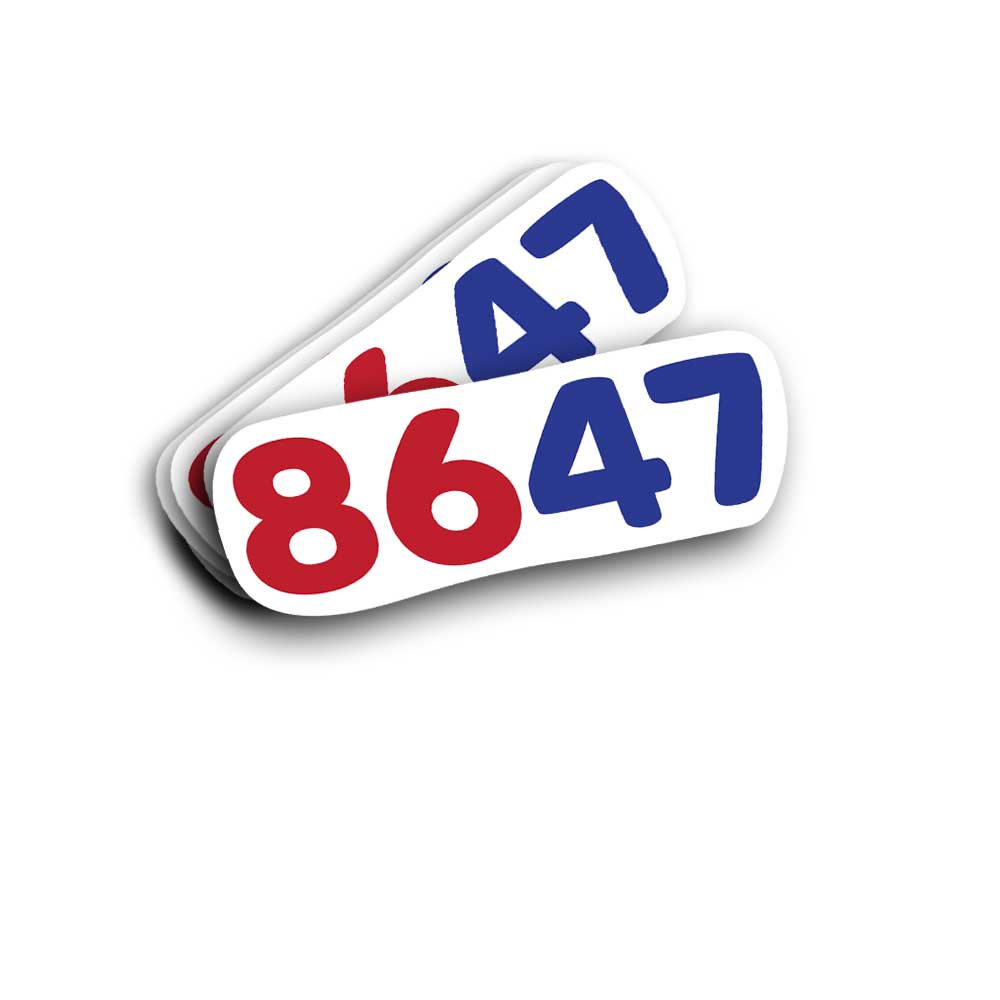 8647 ANTI TRUMP BUMPER STICKER