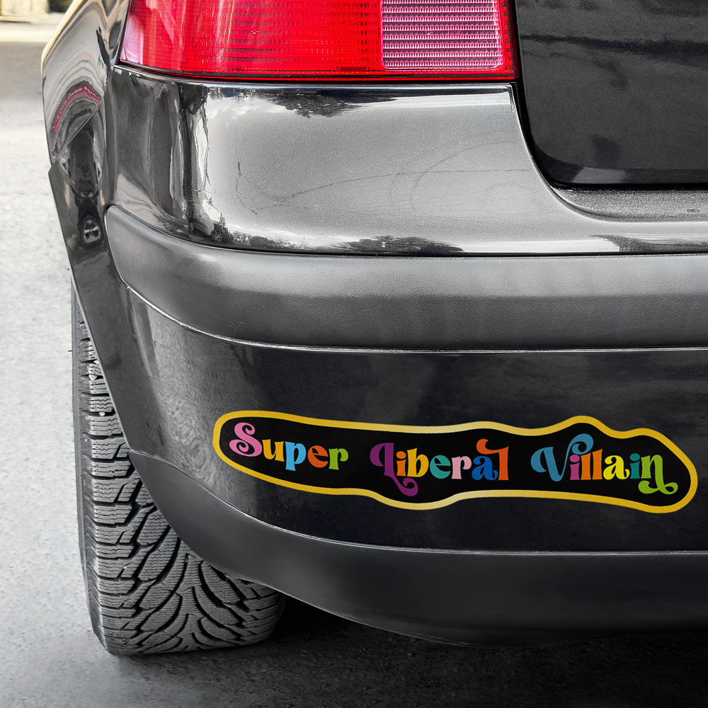 Super Liberal Villain Vinyl Decal Weatherproof Sticker