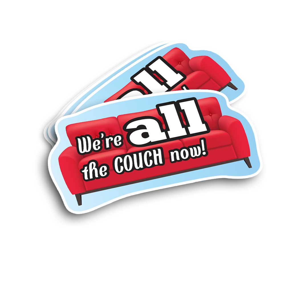 "We are all the couch now" anti JD Vance Anti-Trump sticker