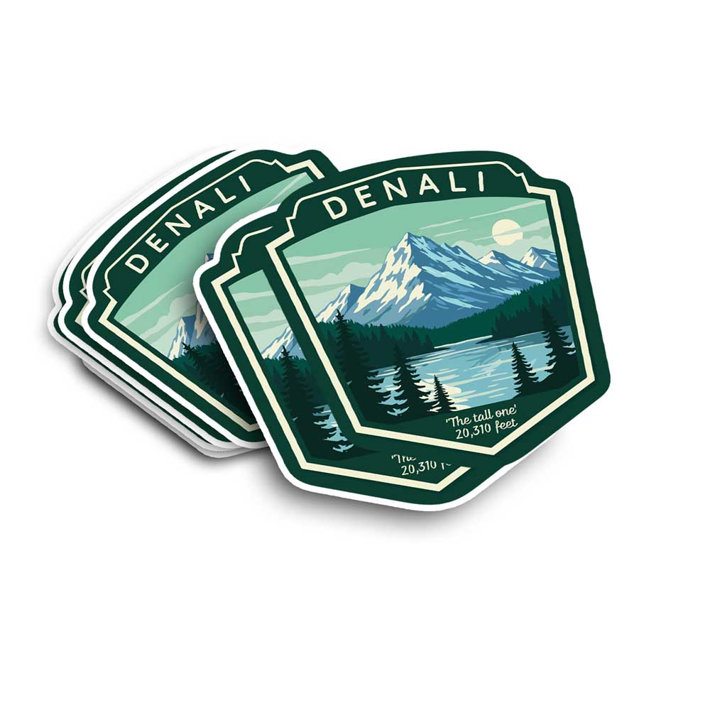 Denali - "the tall one" Vinyl Decal Waterproof Sticker
