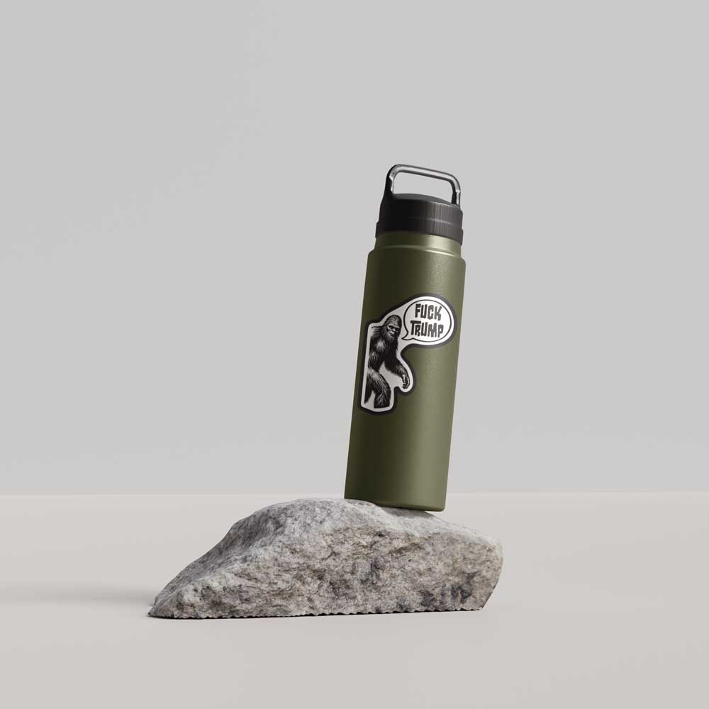 Bigfoot Anti-Trump Vinyl Decal Weatherproof Sticker