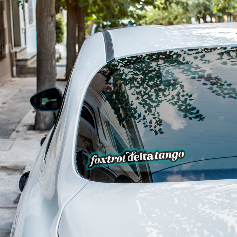 "Foxtrot Delta Tango" Anti-Trump Vinyl Sticker Weatherproof Decal