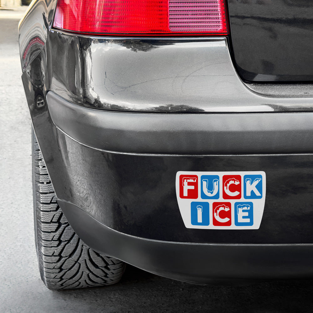 F-Ice Anti-Trump Pro-Immigration Vinyl Decal Weatherproof Sticker