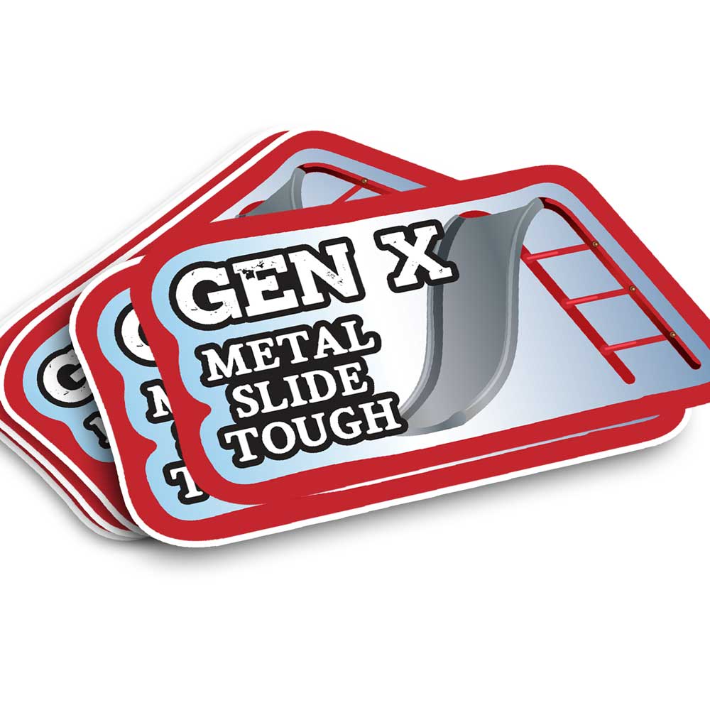Gen X Metal Slide Sticker