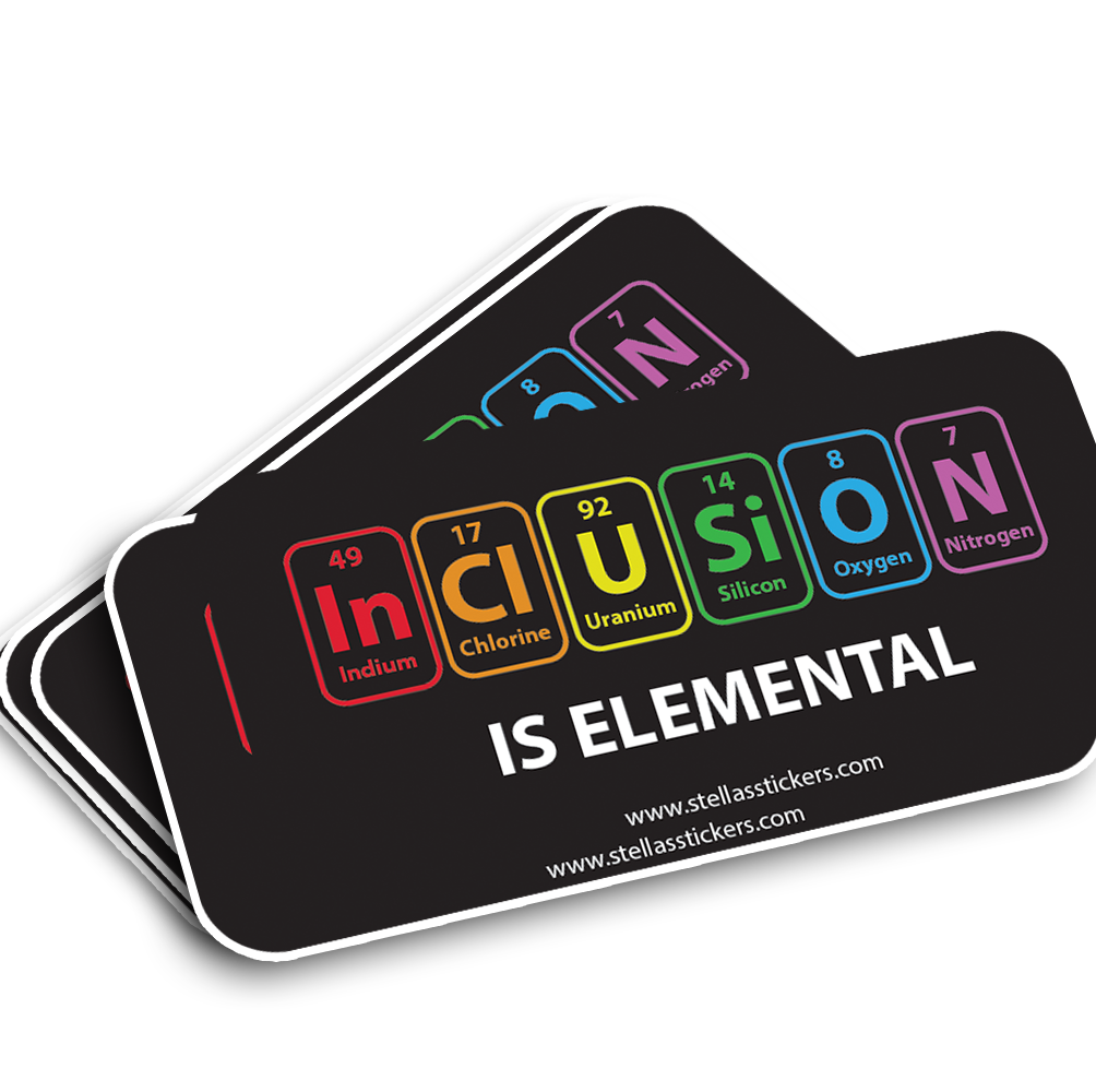 Inclusion is Elemental Die-Cut Sticker