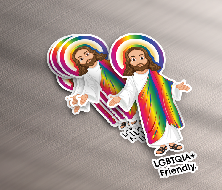 Jesus Loves Everyone Sticker - Spread Love with Inspirational Decals