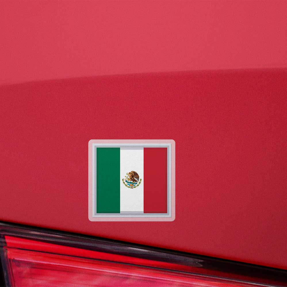 Mexican Flag Vinyl Decal Weatherproof Sticker
