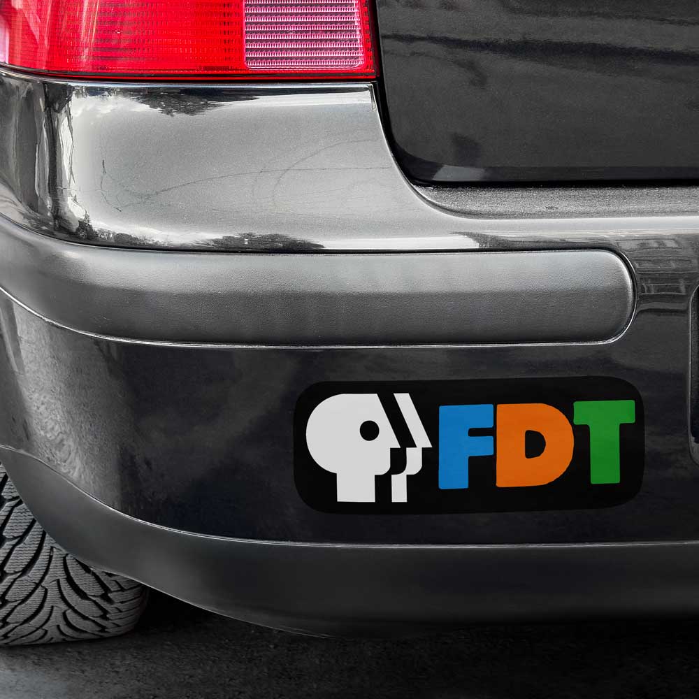 PBS - FDT " Anti-Trump Vinyl Decal Weatherproof Sticker