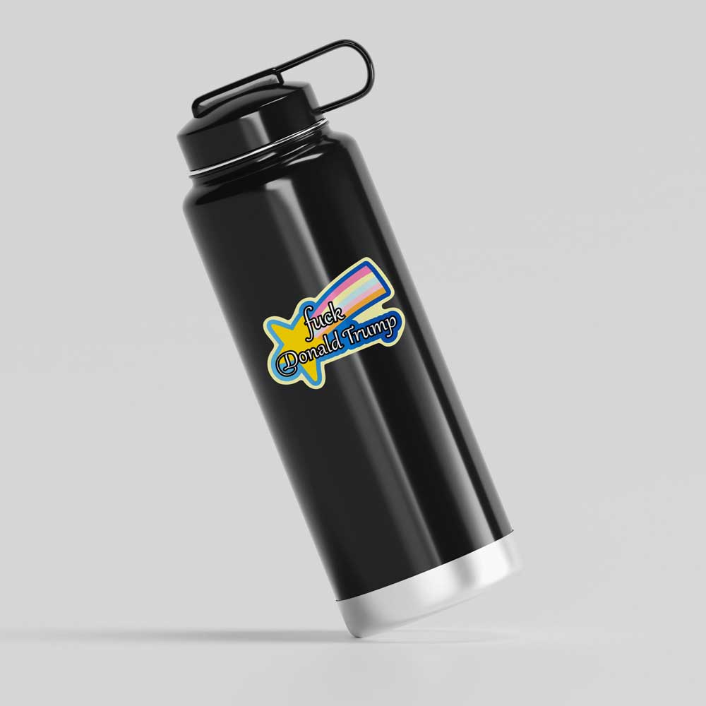 Donald Trump Rainbow Sticker Vinyl Decal Weatherproof Anti-Trump