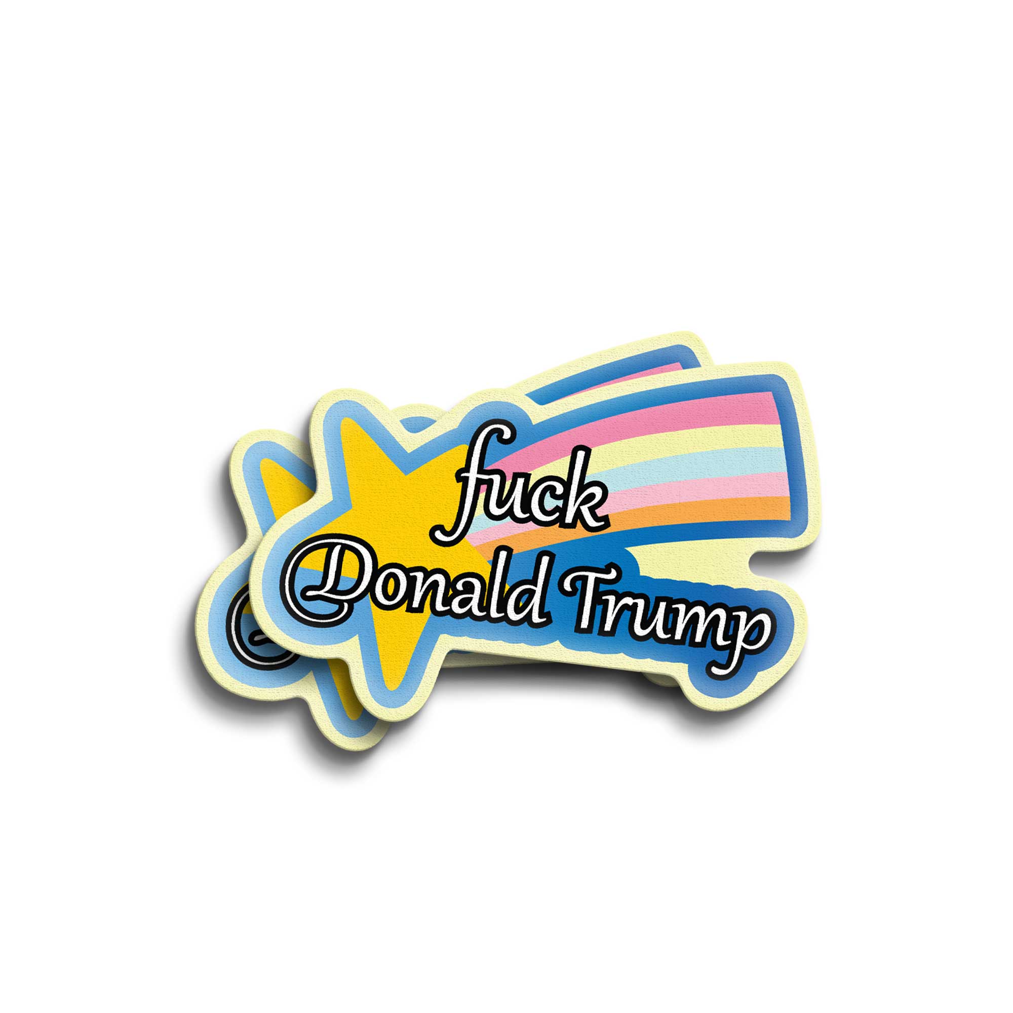 Donald Trump Rainbow Sticker Vinyl Decal Weatherproof Anti-Trump