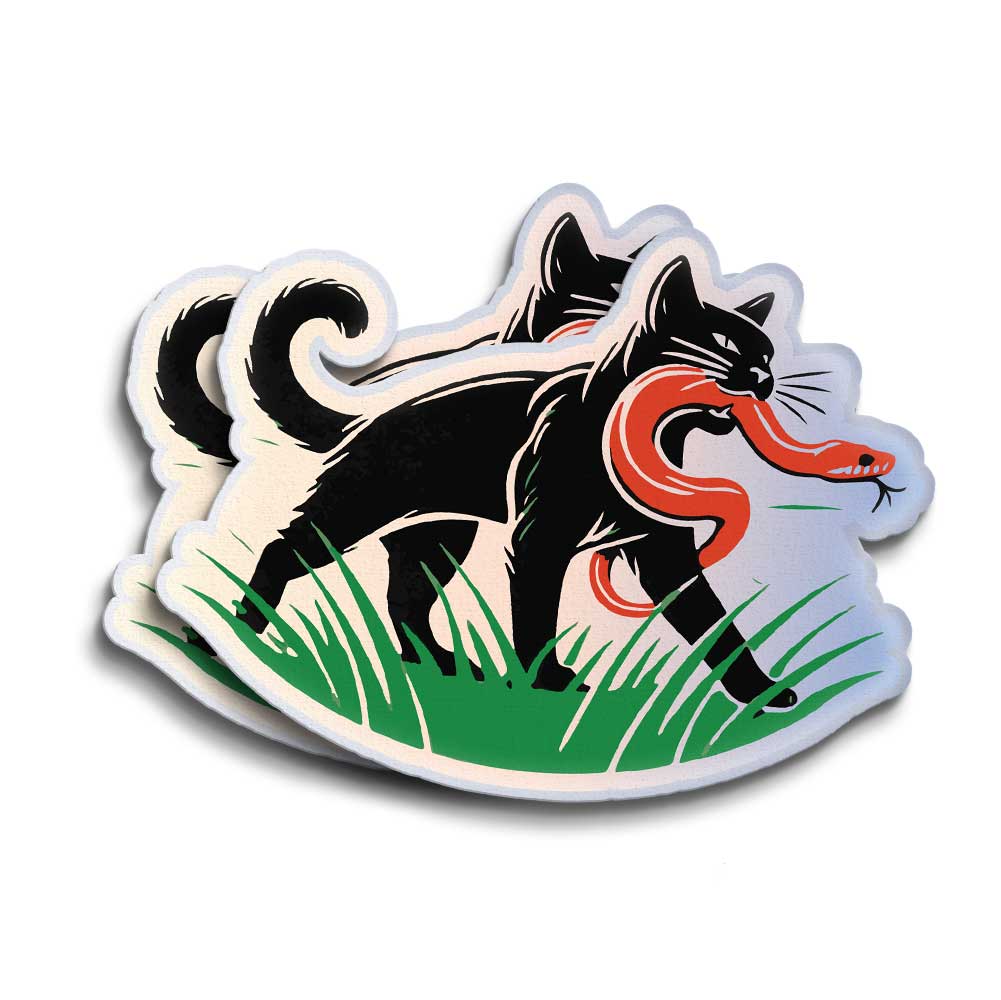 Can't Tread on this Cat Vinyl Sticker Decal