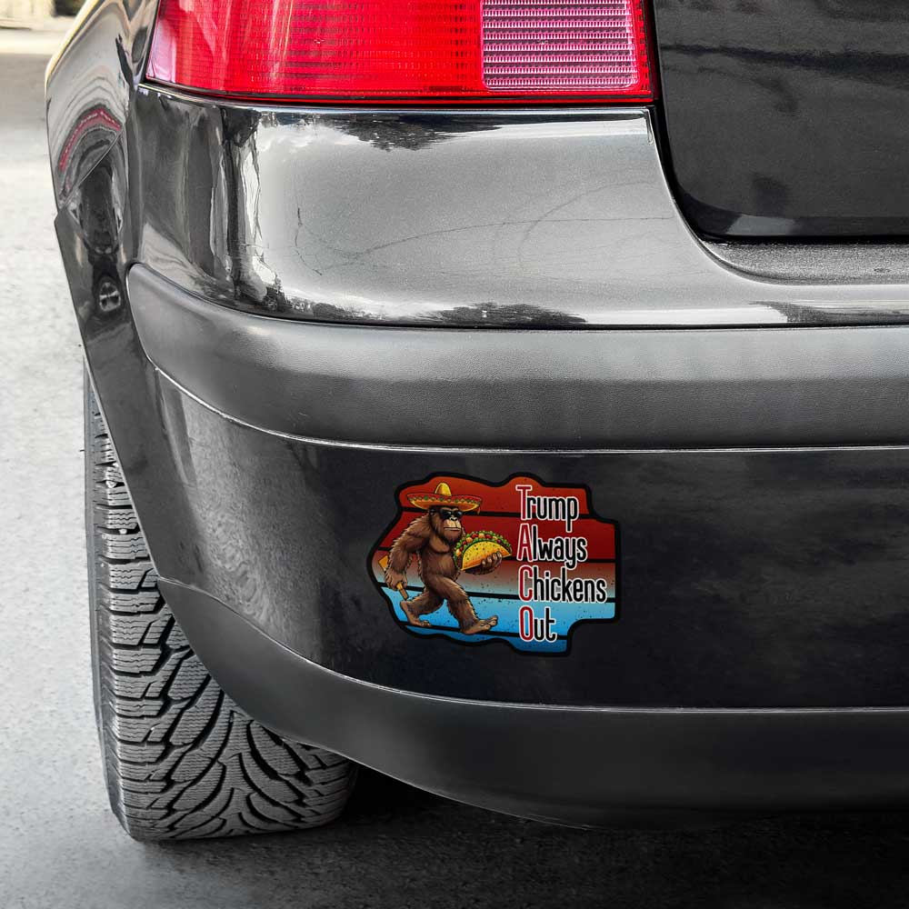 TACO Trump Always Chickens OUt Anti-Trump Vinyl Decal Weatherproof Sticker