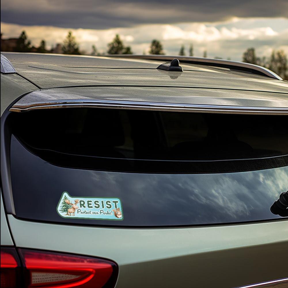 Protect Our Parks! Sticker Vinyl Decal Weatherproof