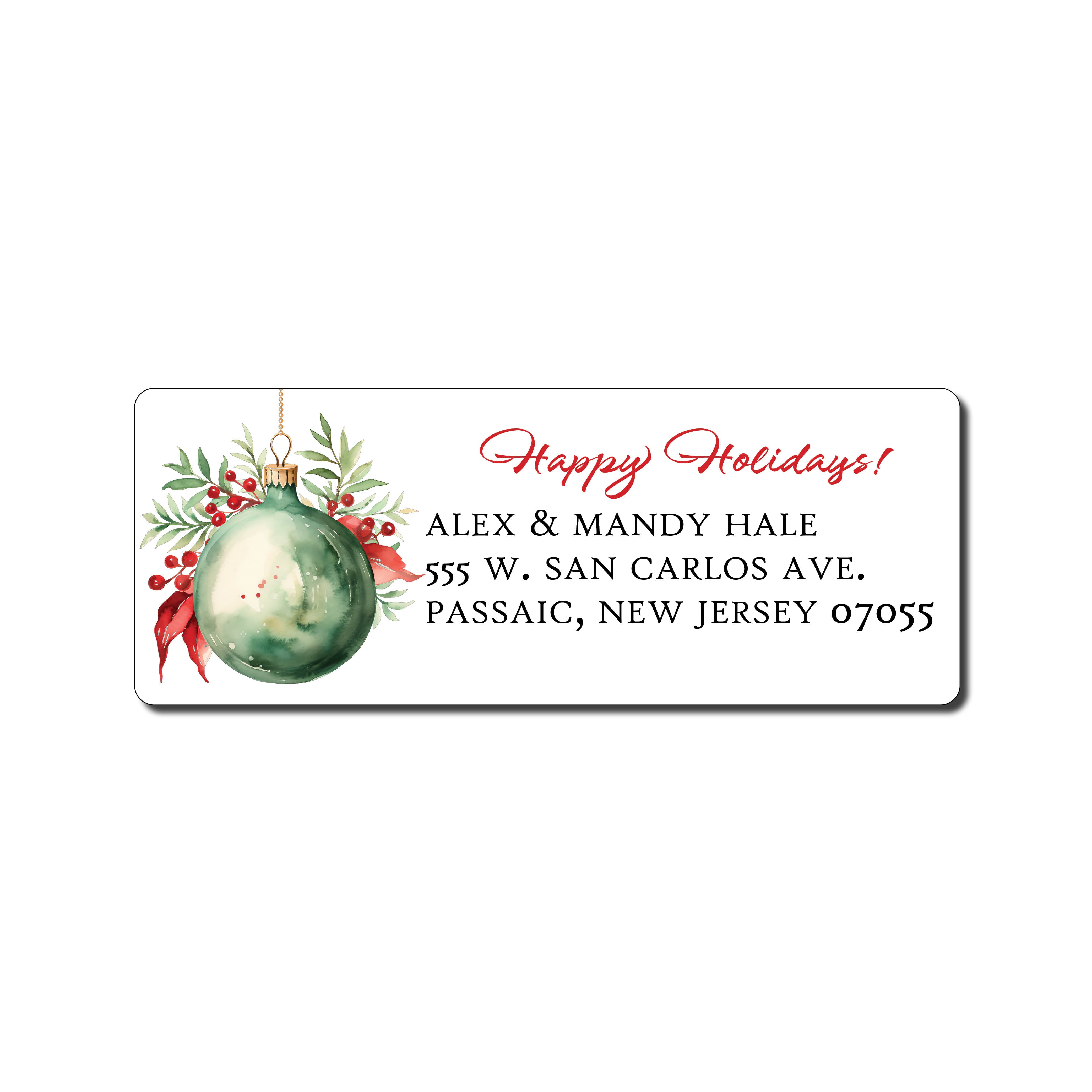 Traditional Christmas Labels