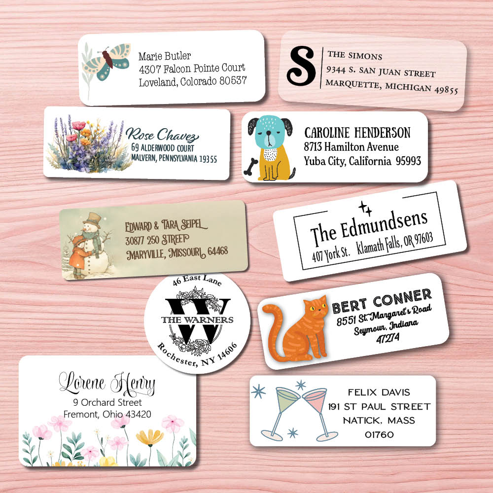 Basic Return Address Labels Return Address Labels | Personalize Your Mail with Return Address ...