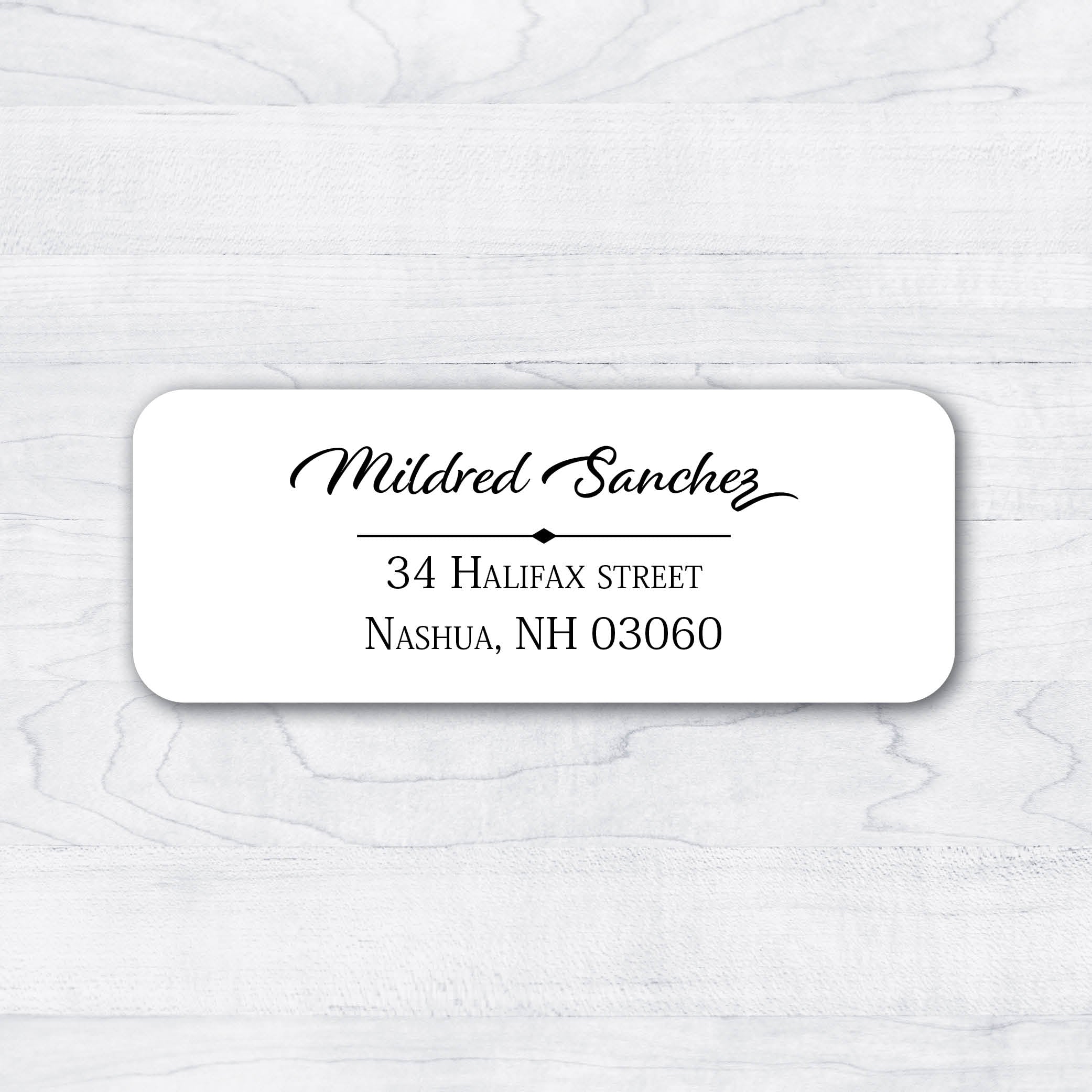 Crisp & Classy Return Address Labels – Stella's Stickers & Cards
