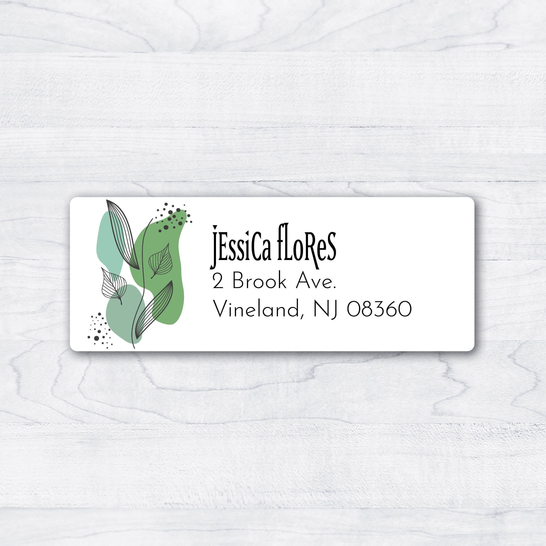 Plant Life Return Address Labels – Stella's Stickers & Cards