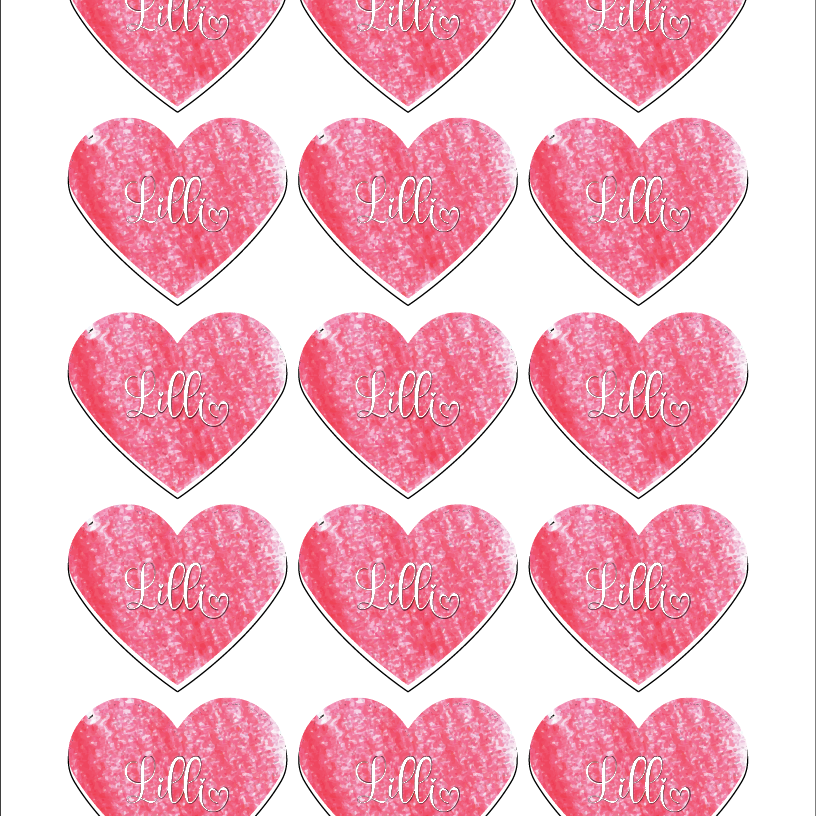 Book Lover's Valentine with Matching Heart Stickers