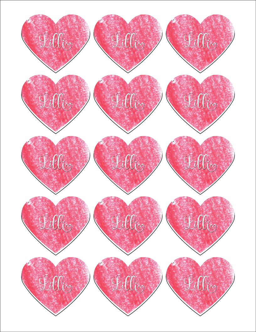 Book Lover's Valentine with Matching Heart Stickers