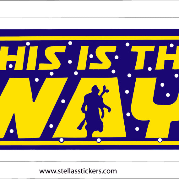 "This is the Way" Mandalorian Vinyl Decal