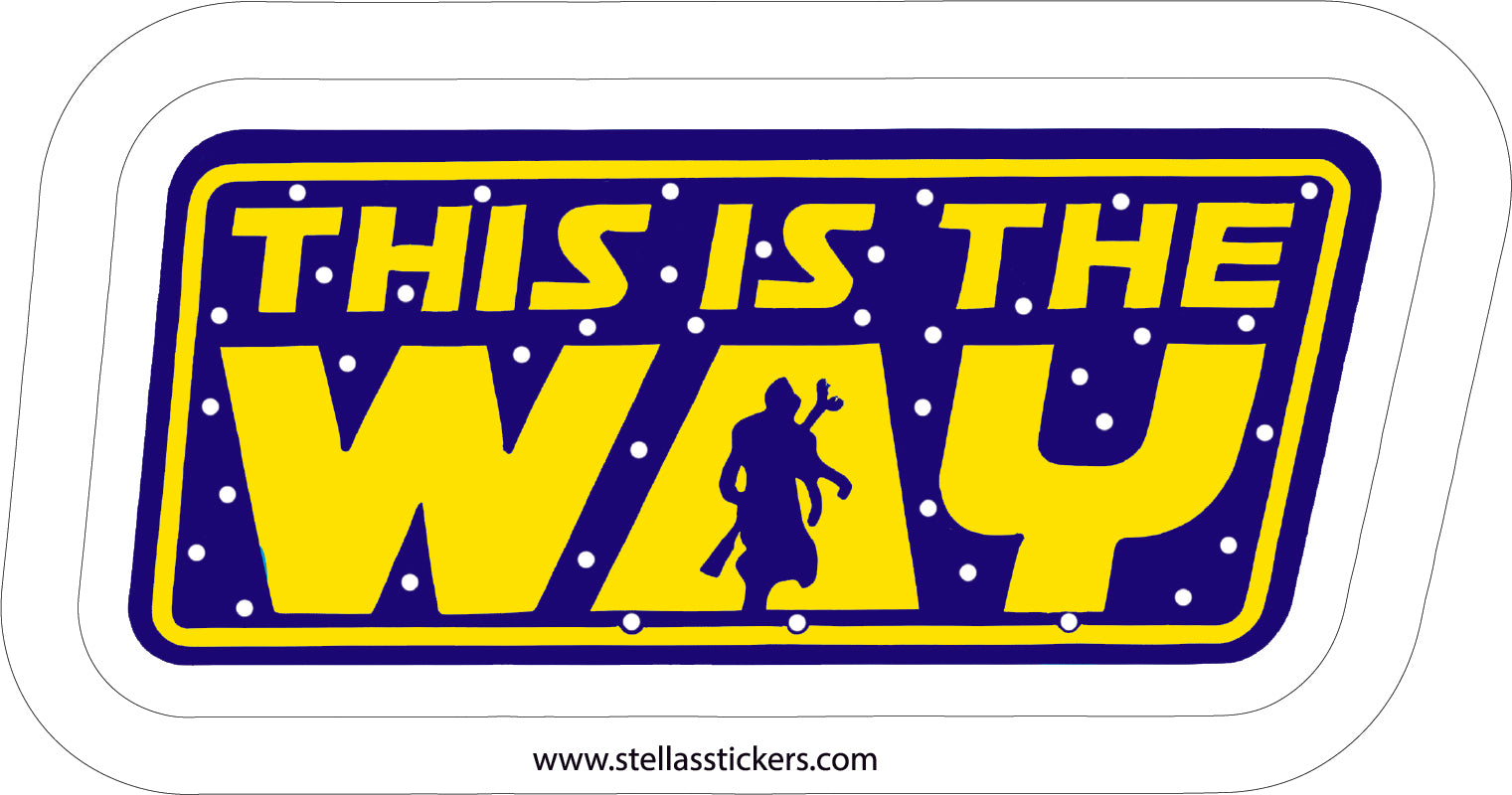 "This is the Way" Mandalorian Vinyl Decal