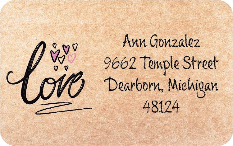 Love Return Address Labels-Stella's Stickers