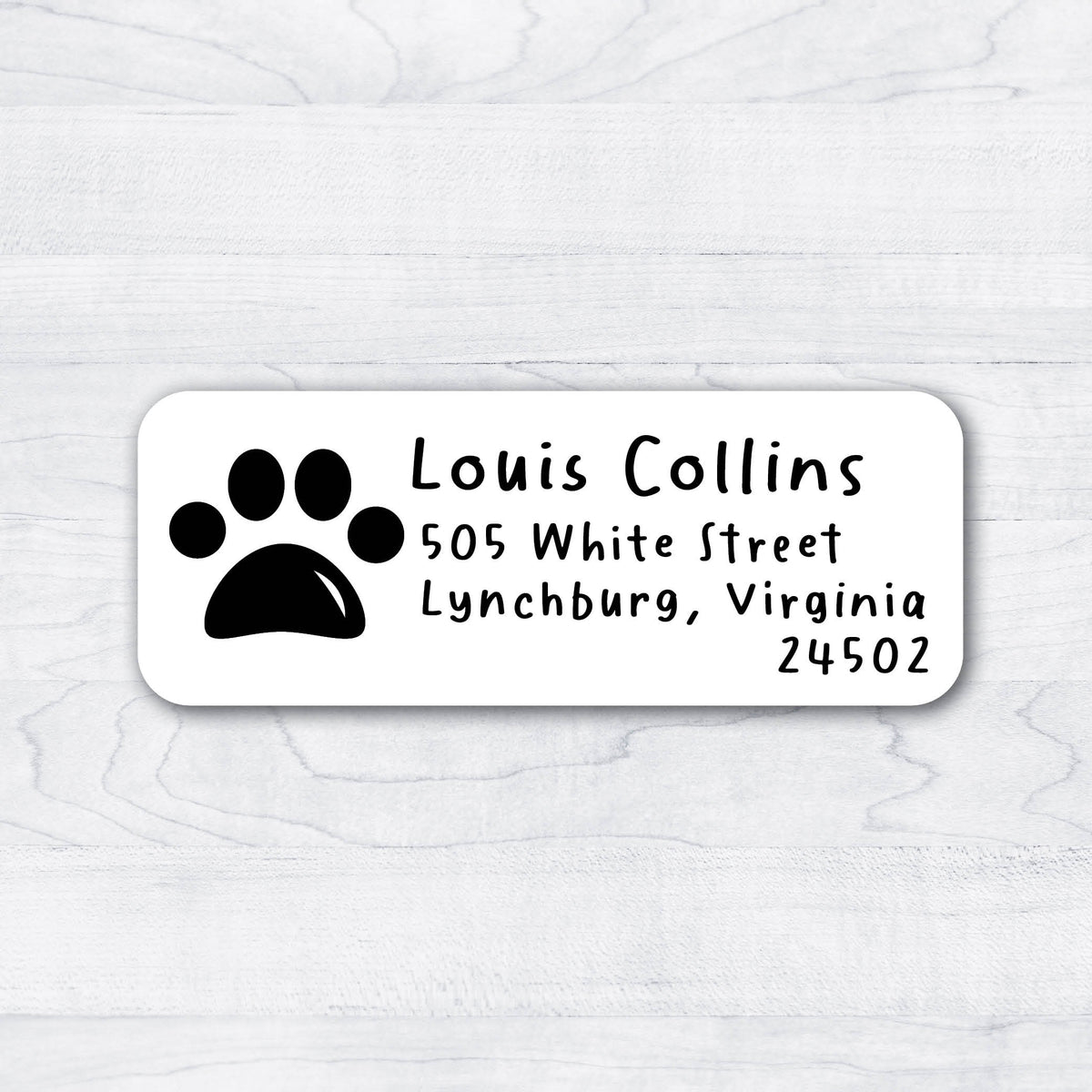 Cavapoo Return Address Labels Pawprint Pet Lover Return Address Labels – Stella's Stickers & Cards