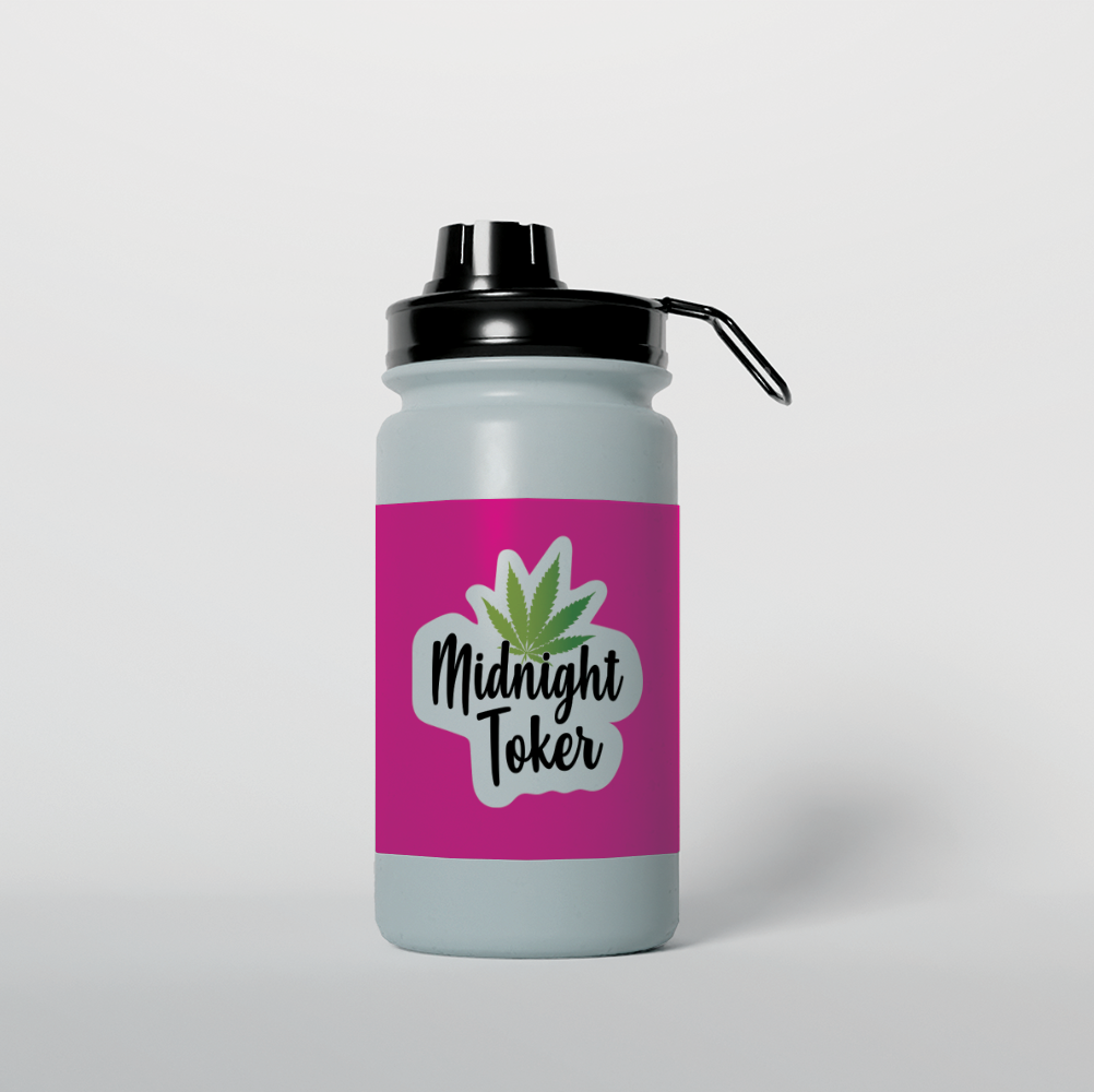 Midnight Toker Marijuana Leaf Vinyl Sticker