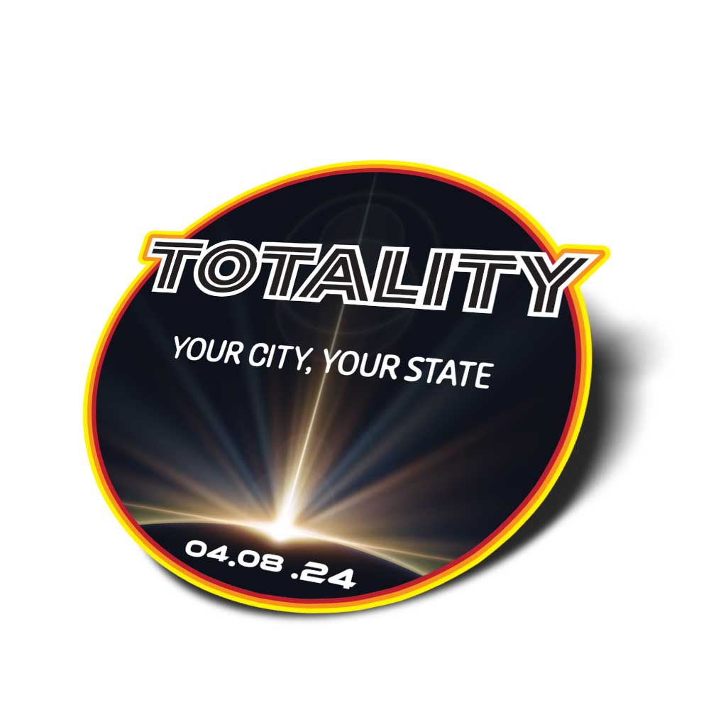 Total Solar Eclipse 2024 Custom Sticker