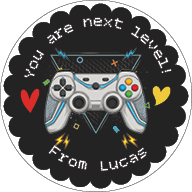 Gamer Valentine with Stickers