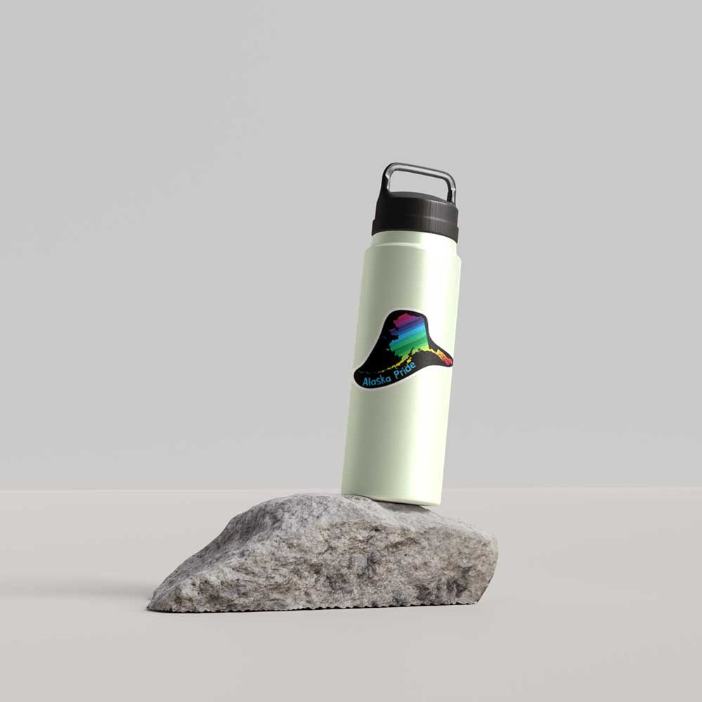 Alaska Pride State Sticker Vinyl Decal LGBTQIA+