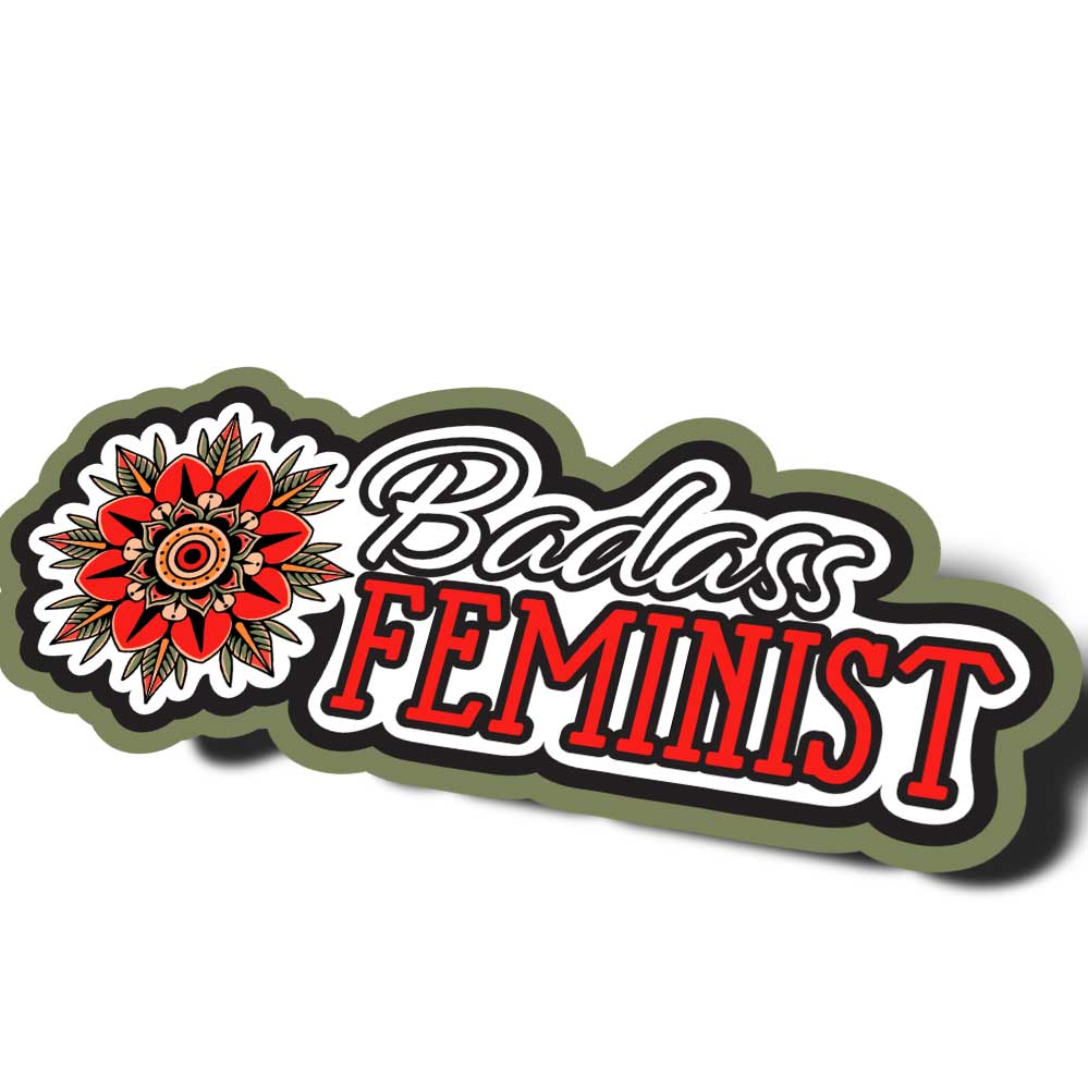 Badass Feminist Vinyl Sticker