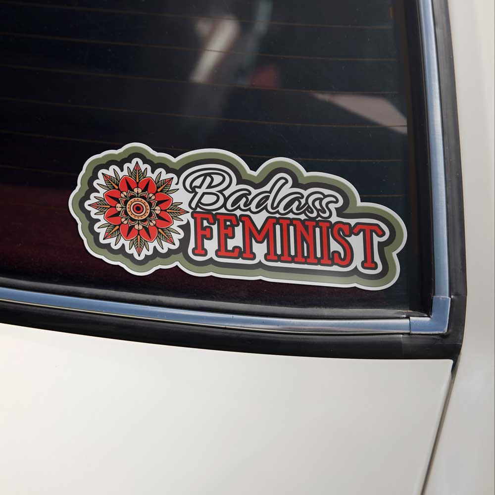 Badass Feminist Vinyl Sticker