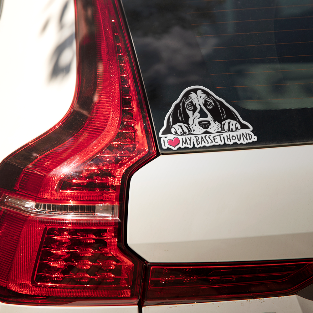 Basset Hound Sticker Dog Vinyl Decal