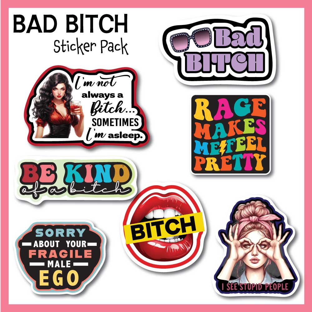 Bad Bitch Sticker Pack – Stella's Stickers & Cards