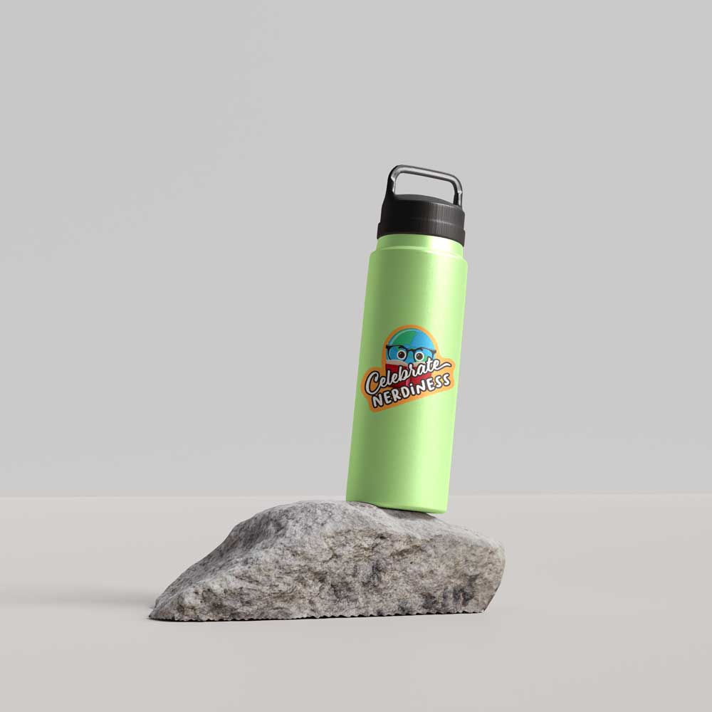 Celebrate Nerdiness Vinyl Decal Weatherproof Sticker