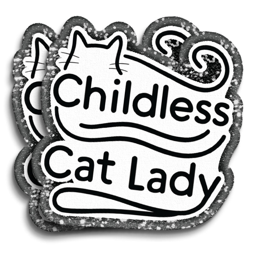 Childless Cat Lady Vinyl Sticker Decal