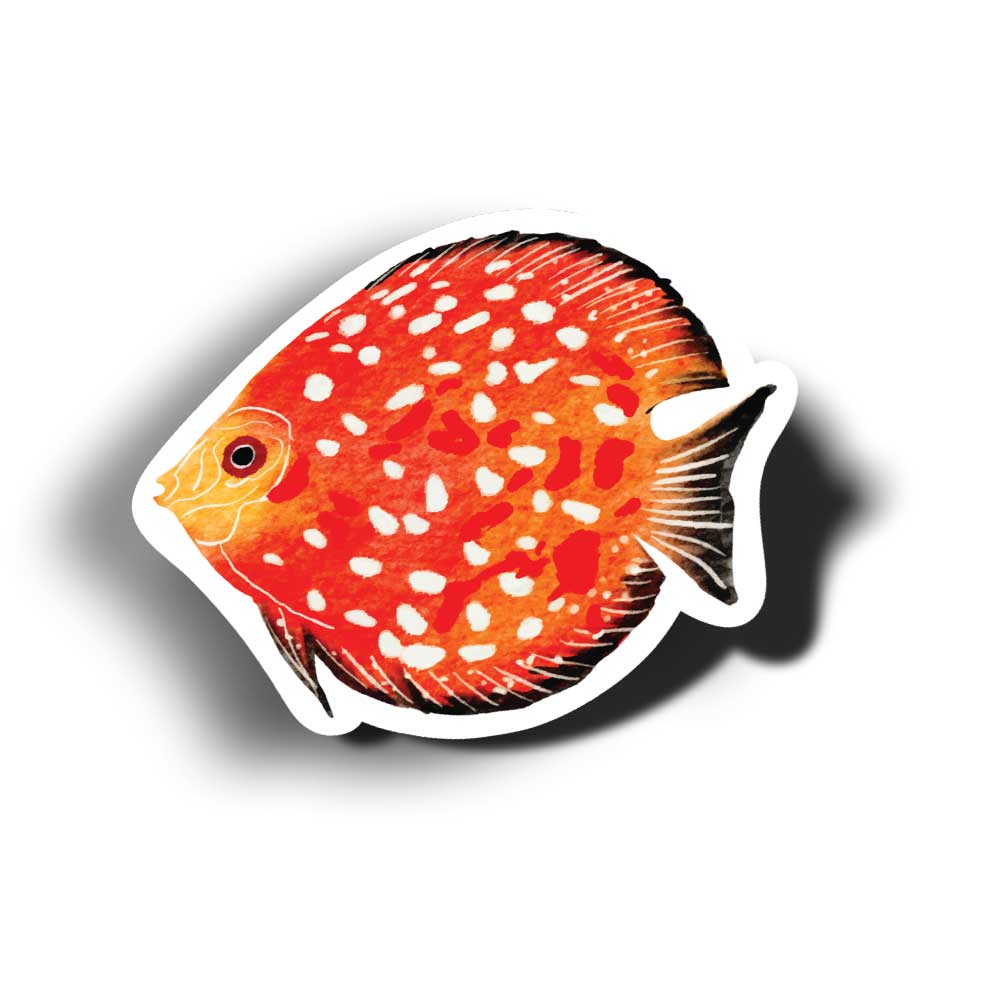 discus fish vinyl decal weatherproof sticker
