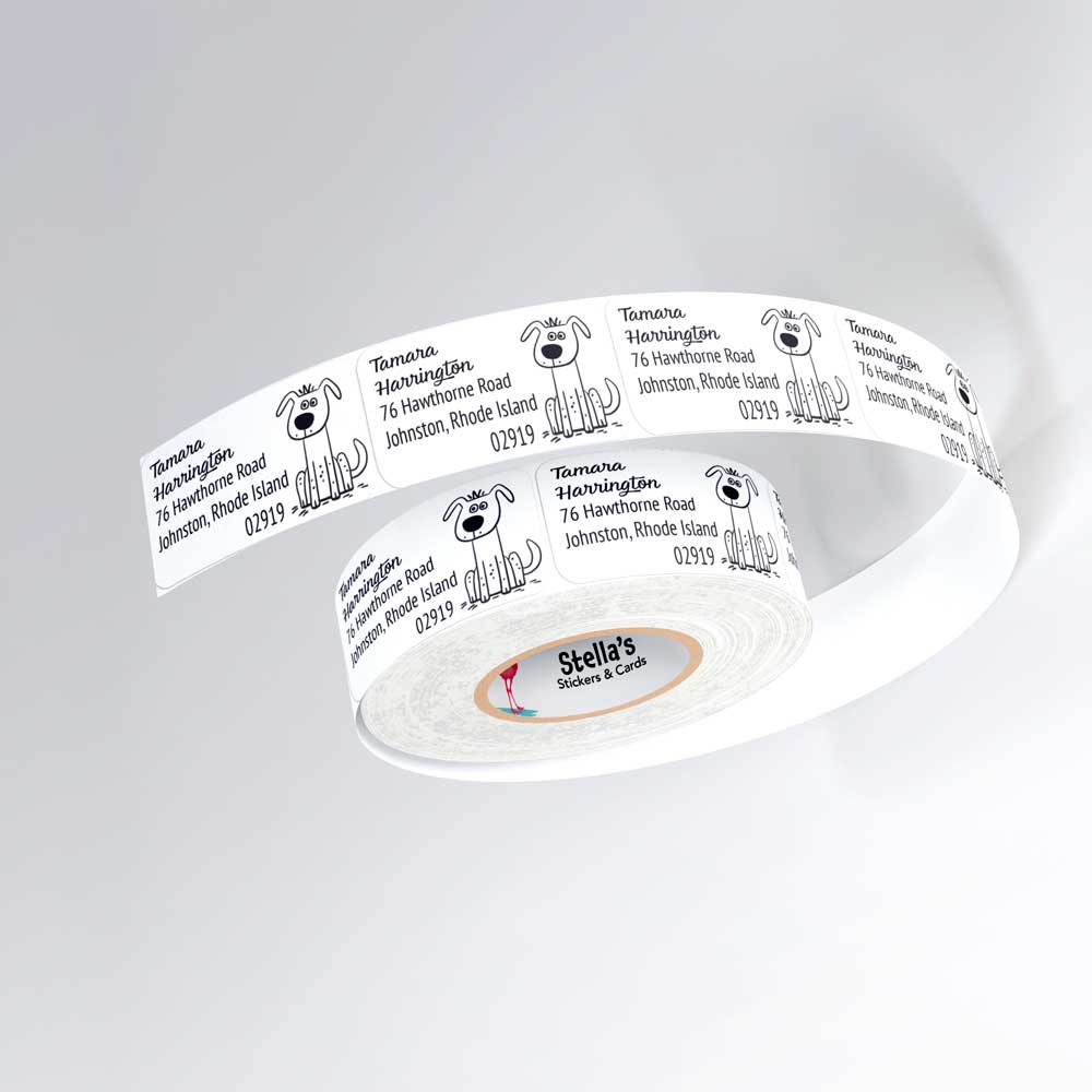 Doodle Dog Return Address Labels