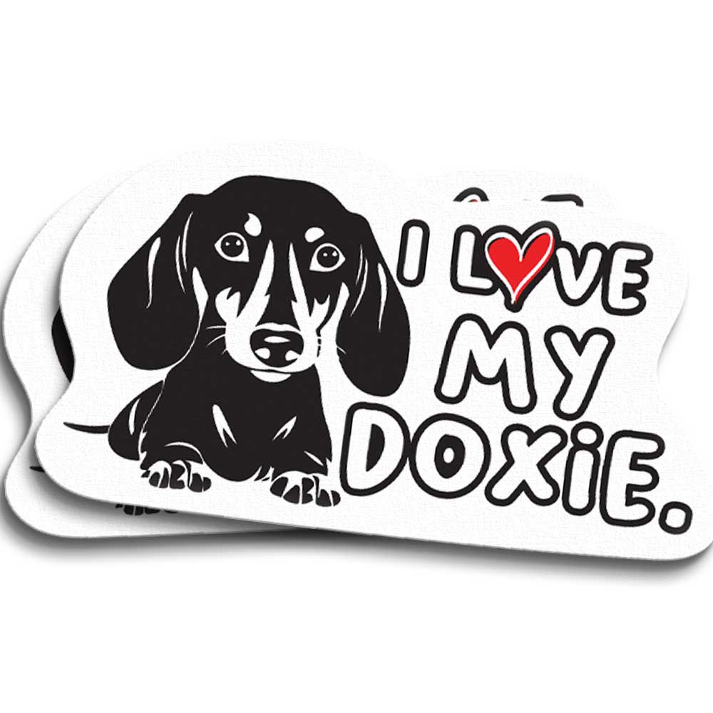 Dachshund Dog Vinyl Decal Doxie Wiener Dog Waterproof Sticker