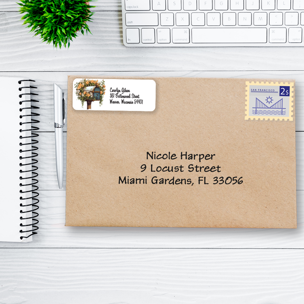 Country Mailbox Return Address Labels