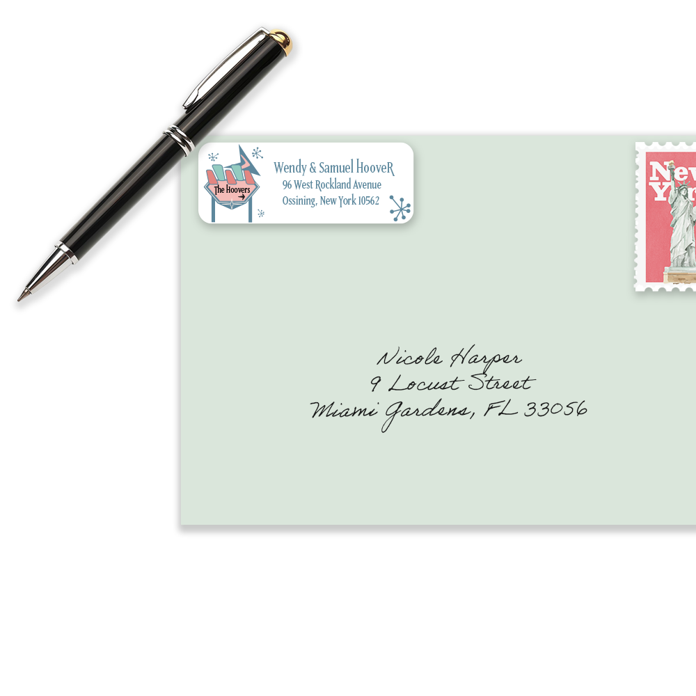 Nighttime Sign Return Address Labels