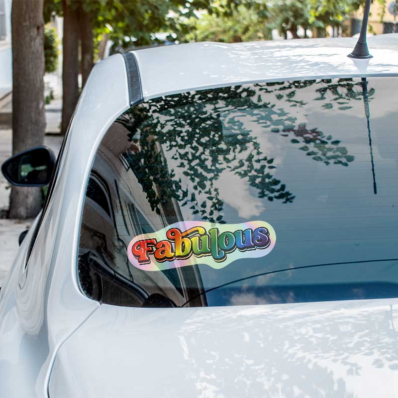 Fabulous PRIDE LGBTQIA+ Sticker Weatherproof Decal