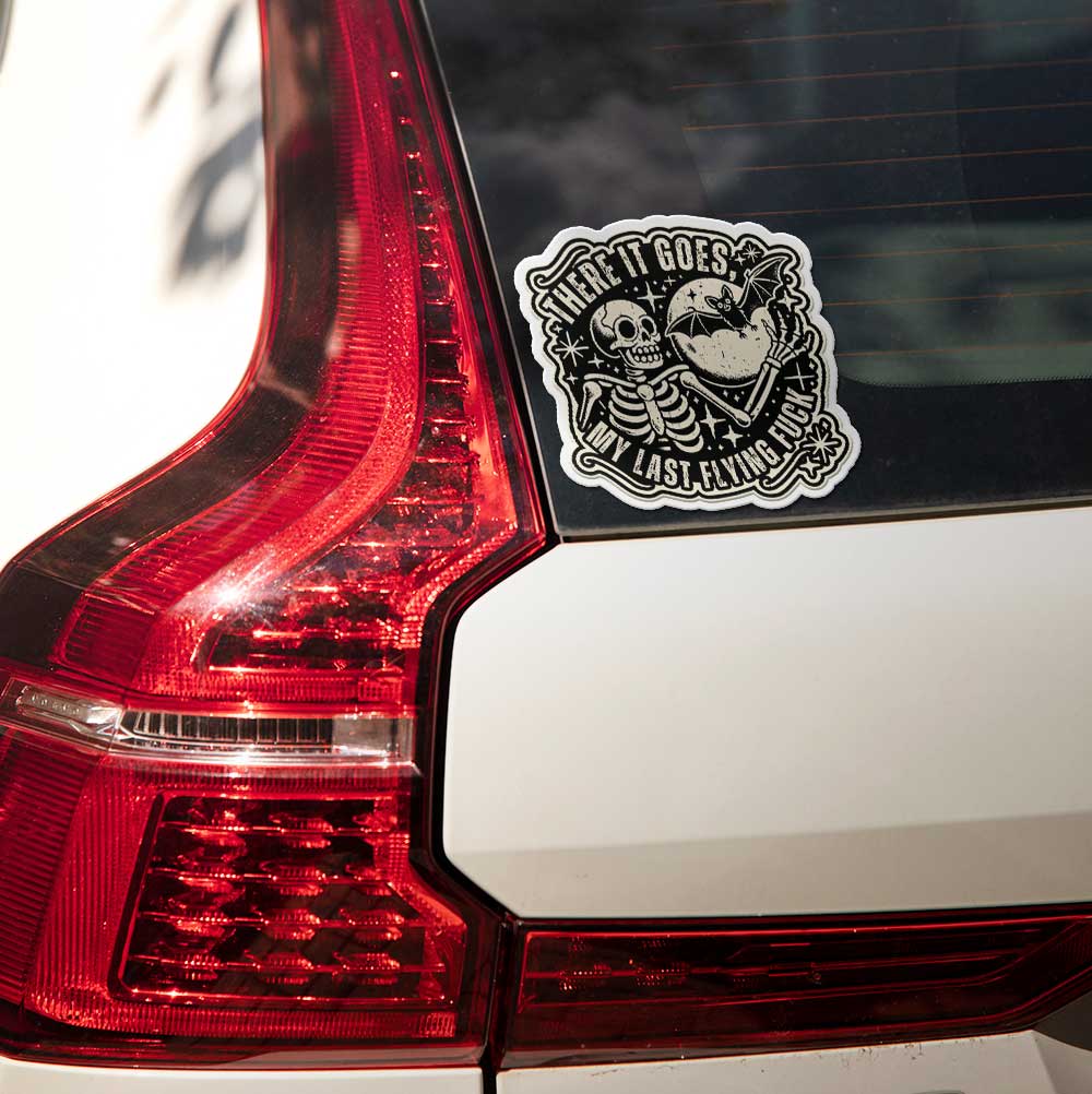 There Goes My Last Flying F*** Vinyl Decal Sticker