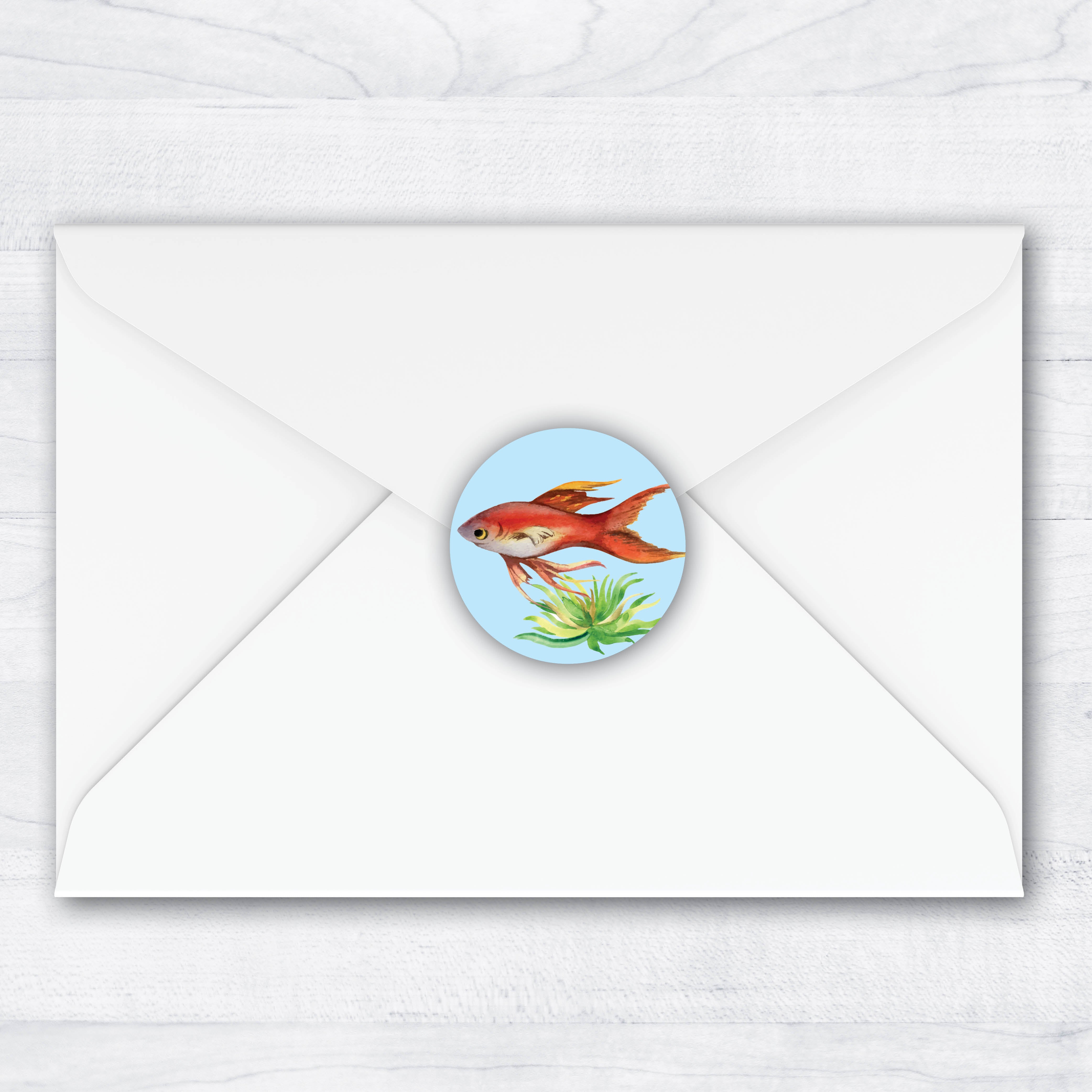 Tropical Fish Envelope Seals