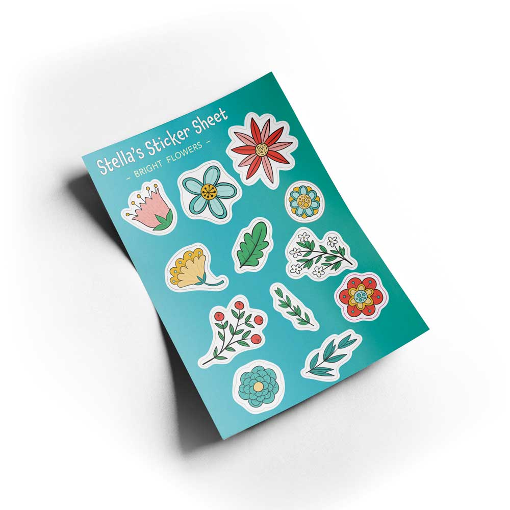 Flowery Sticker Sheet