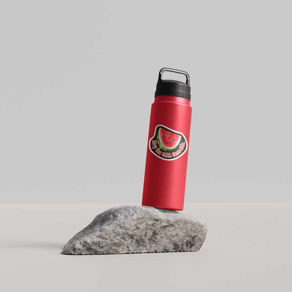 Stop the Gaza Genocide Vinyl Decal Weatherproof Sticker