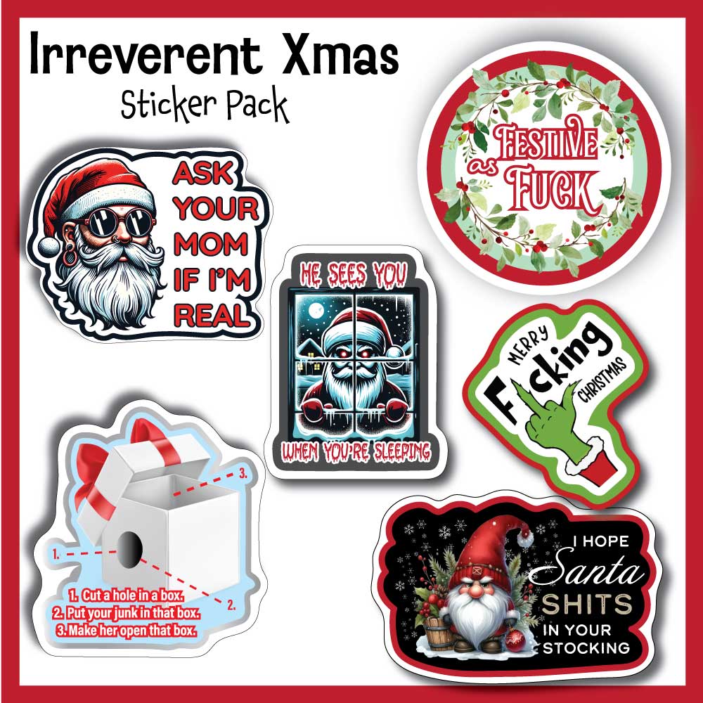 Irreverent Xmas Sticker Pack