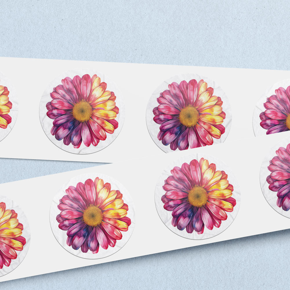 Bright Flower Envelope Seals