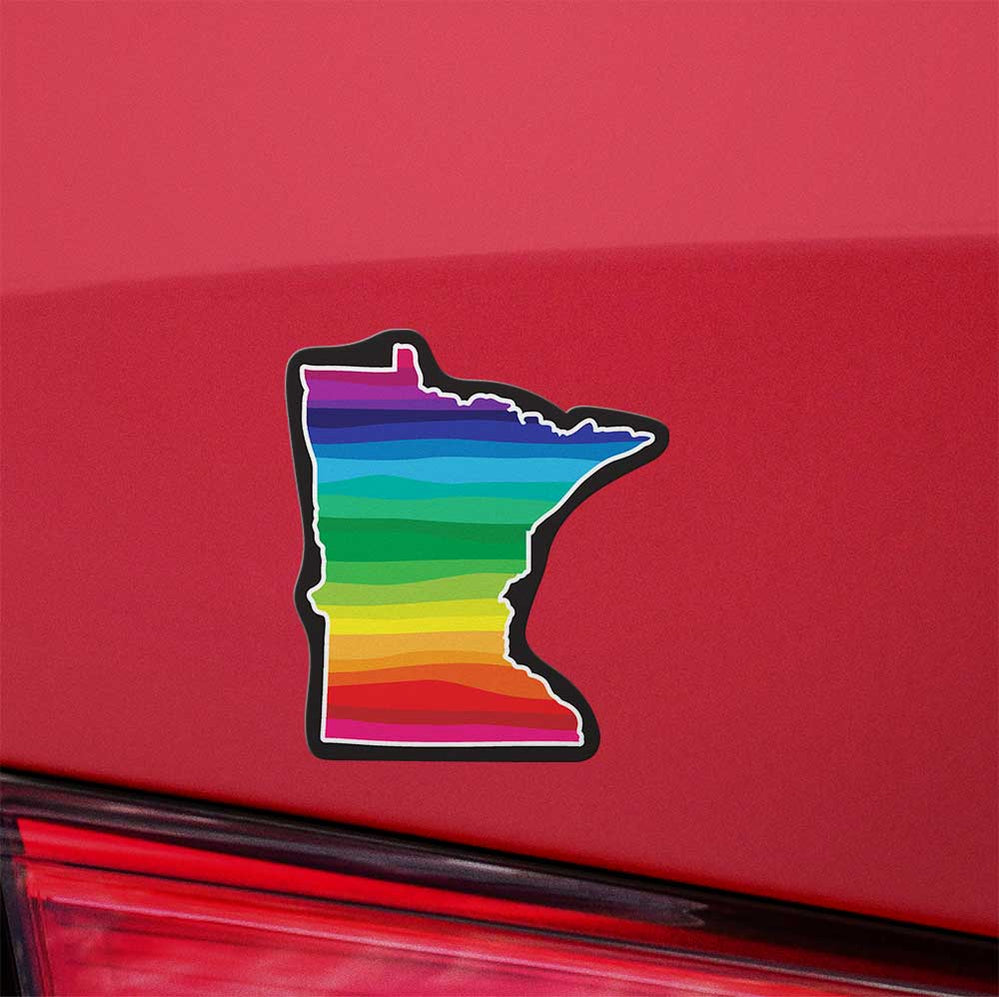 Minnesota Pride State Sticker Vinyl Decal LGBTQIA